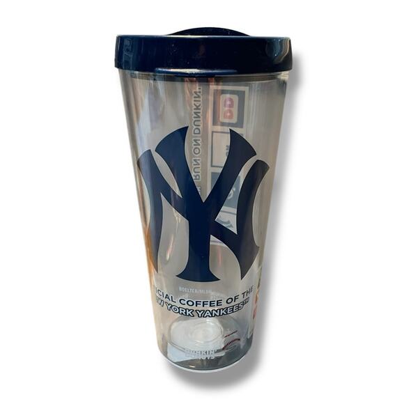 Dunkin Donuts NY Yankees Spring Tritan 22 oz Sports Tumbler Run on New York 2017 - Picture 11 of 12